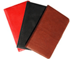 3 x 7 Black, Red, British Tan Small Leather Pocket Diaries