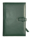 Green Premium Leather 5 x 8 Organizer Journal